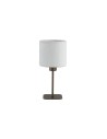 Searchlight® I Настолна лампа Chelsea, метална, цвят лате с плюшен абажур I 1 x E27 - EU50501LT - 2