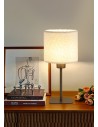 Searchlight® I Настолна лампа Chelsea, метална, цвят лате с плюшен абажур I 1 x E27 - EU50501LT - 5