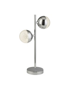 Searchlight® I Настолна лампа Marbles - хромиран метал и кристален пясък I 2 x LED - EU5087CC - Цена | LEDs4economy
