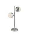 Searchlight® I Настолна лампа Marbles - хромиран метал и кристален пясък I 2 x LED - EU5087CC