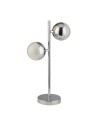 Searchlight® I Настолна лампа Marbles - хромиран метал и кристален пясък I 2 x LED - EU5087CC - 2