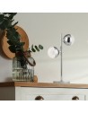 Searchlight® I Настолна лампа Marbles - хромиран метал и кристален пясък I 2 x LED - EU5087CC - 5