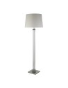 Searchlight® I Лампион Pedestal - сатенено сребристо, стъкло и кремав плат I 1 x E27 - EU5142SS - 2