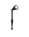 Searchlight® I Spikey Градинско колче - Черен метал I 1 x LED - EU51621BK