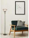 Searchlight® I Лампион Linea - Античен месинг, метал и киселинно стъкло I 1 x E27 - EU5222AB - 5