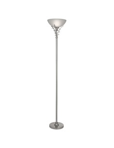 Searchlight® I Лампион Linea Uplighter - сатенено сребристо и киселинно стъкло I 1 x E27 - EU5222SS - Цена | LEDs4economy