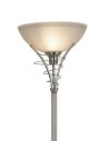 Searchlight® I Лампион Linea Uplighter - сатенено сребристо и киселинно стъкло I 1 x E27 - EU5222SS - 3