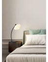 Searchlight® I Настолна лампа Radiant, черен метал с мек текстилен абажур I 1 x E14 - EU52852BK - 5