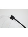 Searchlight® I Лампион Radiant, черен метал с мек текстилен абажур I 1 x E27 - EU52853BK - 3