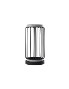 Searchlight® I Настолна лампа Circolo Cage - черен метал и бял силикон I 1 x LED - EU54210-1BK - Цена | LEDs4economy 2