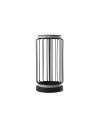 Searchlight® I Настолна лампа Circolo Cage - черен метал и бял силикон I 1 x LED - EU54210-1BK - 2