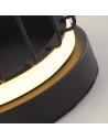Searchlight® I Настолна лампа Circolo Cage - черен метал и бял силикон I 1 x LED - EU54210-1BK - 3