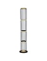 Searchlight® I Лампион Circolo Cage - черен метал и бял силикон I 1 x LED - EU54211-1BK