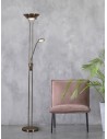 Searchlight® I Лампион Mother & Child - античен месинг, метал и стъкло I 1 x LED - EU5430AB - 5