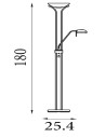 Searchlight® I Лампион Mother & Child - хром, метал и стъкло I 1 x LED - EU5430CC - 4