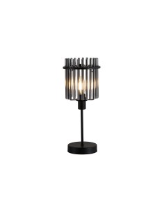 Searchlight® I Настолна лампа Swizzle, матово черен метал с опушени пръчки I 1 x E14 - EU55622SM - Цена | LEDs4economy