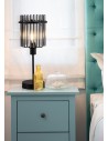 Searchlight® I Настолна лампа Swizzle, матово черен метал с опушени пръчки I 1 x E14 - EU55622SM - 4