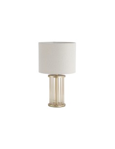 Searchlight® I Настолна лампа Swizzle, златист метал и бял абажур I 1 x E27 - EU55623CP - Цена | LEDs4economy 2