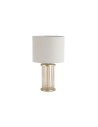 Searchlight® I Настолна лампа Swizzle, златист метал и бял абажур I 1 x E27 - EU55623CP - 2