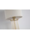 Searchlight® I Настолна лампа Swizzle, златист метал и бял абажур I 1 x E27 - EU55623CP - 3