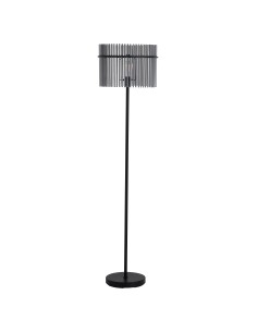 Searchlight® I Лампион Swizzle, матово черен метал с опушени пръчки I 1 x E27 - EU55626SM - Цена | LEDs4economy 2