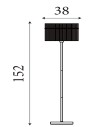 Searchlight® I Лампион Swizzle, матово черен метал с опушени пръчки I 1 x E27 - EU55626SM - 4