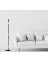 Searchlight® I Лампион Serpent - черен метал и опал тръба I 1 x LED - EU57213BK - 5