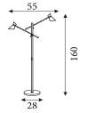 Searchlight® I Лампион Diablo - черно-златист метал I 2 x LED - EU5962-2BG - 4
