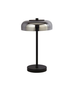 Searchlight® I Настолна лампа Frisbee - черен метал и опушено стъкло I 1 x LED - EU59801-1SM - Цена | LEDs4economy 2
