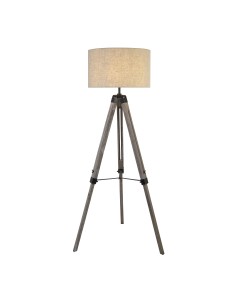 Searchlight® I Лампион Easel - Светло дърво с кремав ленен абажур I 1 x E27 - EU6006BR - Цена | LEDs4economy
