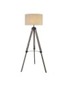 Searchlight® I Лампион Easel - Светло дърво с кремав ленен абажур I 1 x E27 - EU6006BR