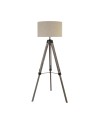 Searchlight® I Лампион Easel - Светло дърво с кремав ленен абажур I 1 x E27 - EU6006BR - 2