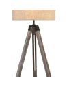 Searchlight® I Лампион Easel - Светло дърво с кремав ленен абажур I 1 x E27 - EU6006BR - 3