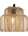 Searchlight® I Настолна лампа x Java - черен метал и бамбуков абажур I 1 x E27 - EU60095BK - 2