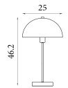 Searchlight® I Настолна лампа Mushroom - Черен метал I 1 x E14 - EU60231BK - 3