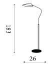 Searchlight® I Лампион Swan - хром и бял метал I 1 x E27 - EU60420WH - 4