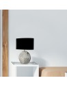 Searchlight® I Настолна лампа Regen - хромирана керамика с черен текстилен абажур I 1 x E14 - EU60804CC - 5