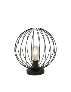 Searchlight® I Настолна лампа Rondo - Черен метал I 1 x E27 - EU60828BK - Цена | LEDs4economy