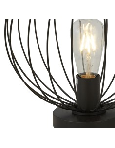 Searchlight® I Настолна лампа Rondo - Черен метал I 1 x E27 - EU60828BK - Цена | LEDs4economy 2