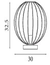 Searchlight® I Настолна лампа Rondo - Черен метал I 1 x E27 - EU60828BK - 3