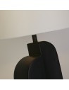 Searchlight® I Настолна лампа Perth, матово черна смола и бял ленен абажур I 1 x E27 - EU61650BK - 3
