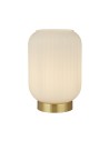 Searchlight® I Настолна лампа Pearl - бяло матирано стъкло и сатениран месинг I 1 x E27 - EU61972SB