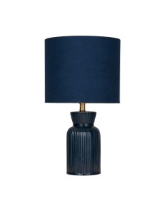 Searchlight® I Настолна лампа - керамика и плат I 1 x E14 - EU62922BL - Цена | LEDs4economy