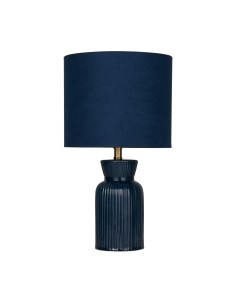 Searchlight® I Настолна лампа - керамика и плат I 1 x E14 - EU62922BL - Цена | LEDs4economy 2