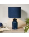 Searchlight® I Настолна лампа - керамика и плат I 1 x E14 - EU62922BL - 5