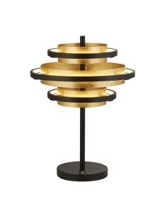 Searchlight® I Настолна лампа Hive - черен метал и златни листа I 1 x LED - EU6357BG - Цена | LEDs4economy