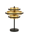 Searchlight® I Настолна лампа Hive - черен метал и златни листа I 1 x LED - EU6357BG