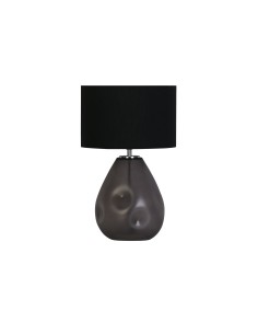 Searchlight® I Настолна лампа Devon, черно перфорирано стъкло с черен лен I 1 x E27 - EU65420BK - Цена | LEDs4economy 2