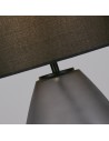 Searchlight® I Настолна лампа Devon, черно перфорирано стъкло с черен лен I 1 x E27 - EU65420BK - 3