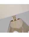 Searchlight® I Настолна лампа Devon, перфорирана шампанско с почти бял цвят I 1 x E27 - EU65420CP - 3